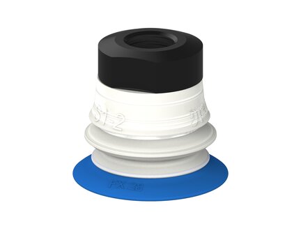 Przysawka piGRIP, warga elastyczna, Ø28 mm, TPE 50°, 1 mieszek, podstawa typ 1, G1/8" wew.,, FDA (G.FX28T50.B1.S1.G18F.00.FDA) (9969030) - Piab