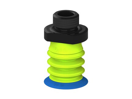 Przysawka piGRIP, warga elastyczna, Ø28 mm, TPE 50°, 3 mieszki, podstawa typ 1, G3/8" zew., (G.FX28T50.B3.S1.G38M.00) (9903574) - Piab