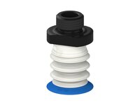 Przysawka piGRIP, warga elastyczna, Ø28 mm, TPE 50°, 3 mieszki, podstawa typ 1, G3/8" zew., dysk filtracyjny, FDA (G.FX28T50.B3.S1.G38M.02.FDA) (9909337) - Piab