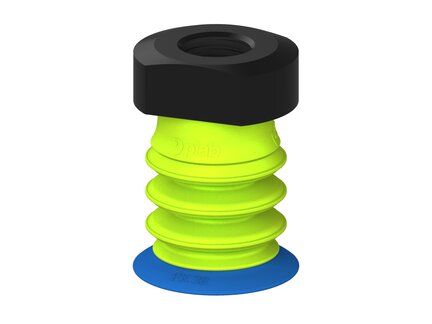 Przysawka piGRIP, warga elastyczna, Ø28 mm, TPE 50°, 3 mieszki, podstawa typ 1, G1/4" wew., (G.FX28T50.B3.S1.G14F.00) (9925748) - Piab