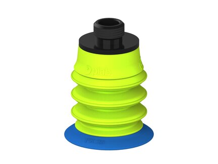 Przysawka piGRIP, warga elastyczna, Ø28 mm, TPE 50°, 3 mieszki, podstawa typ 1, gwint niski G 1/8" zew., piSAVE 04/60 (G.FX28T50.B3.S1.GL18M.14) (9942447) - Piab