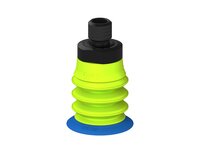 Przysawka piGRIP, warga elastyczna, Ø28 mm, TPE 50°, 3 mieszki, podstawa typ 1, gwint M10 zew., dysk filtracyjny (G.FX28T50.B3.S1.MM10M.02) (9944745) - Piab