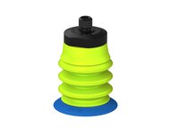 Przysawka piGRIP, warga elastyczna, Ø28 mm, TPE 50°, 3 mieszki, podstawa typ 1, M6 zew., filtr siatkowy (G.FX28T50.B3.S1.MM6M.01) (9902710) - Piab