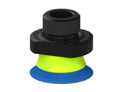 Przysawka piGRIP, warga elastyczna, Ø28 mm, TPE 50°, bez mieszków, podstawa typ 1, G3/8" zew., (G.FX28T50.F.S1.G38M.00) (9903199) - Piab