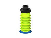 Przysawka piGRIP, warga elastyczna, Ø28 mm, TPE 50°, 6 mieszków (3+3), podstawa typ 1, G1/4" zew., filtr siatkowy (G.FX28T50.B6.S1.G14M.01) (9944883) - Piab