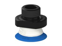 Przysawka piGRIP, warga elastyczna, Ø28 mm, TPE 50°, bez mieszków, podstawa typ 1, G3/8" zew., filtr siatkowy, FDA (G.FX28T50.F.S1.G38M.01.FDA) (9938890) - Piab