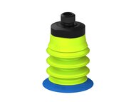 Przysawka piGRIP, warga elastyczna, Ø28 mm, TPE 50°, 3 mieszki, podstawa typ 1, gwint M8x1 zew., filtr siatkowy (G.FX28T50.B3.S1.MMF8M.01) (9904299) - Piab