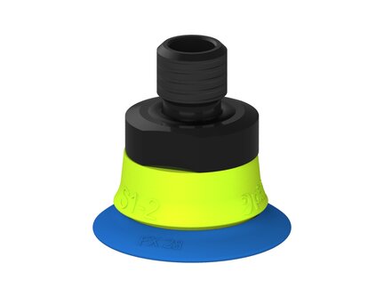 Przysawka piGRIP, warga elastyczna, Ø28 mm, TPE 50°, bez mieszków, podstawa typ 1, gwint M10 zew., (G.FX28T50.F.S1.MM10M.00) (9924944) - Piab