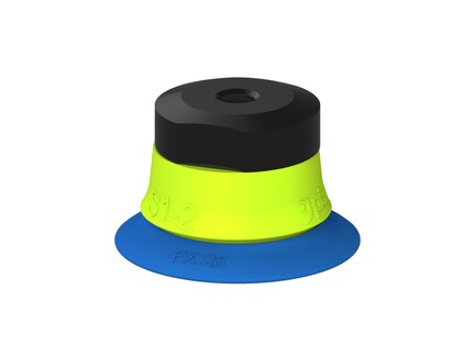 Przysawka piGRIP, warga elastyczna, Ø28 mm, TPE 50°, bez mieszków, podstawa typ 1, (G.FX28T50.F.S1.MM5F.00) (9904824) - Piab