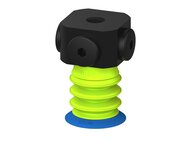 Przysawka piGRIP, warga elastyczna, Ø28 mm, TPE 50°, 3 mieszki, podstawa typ 1, NPSF 5x1/8" wew., (G.FX28T50.B3.S1.NS518F.00) (9906361) - Piab