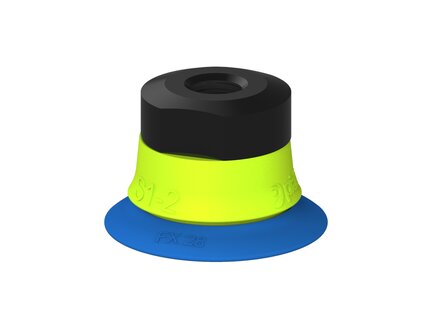 Przysawka piGRIP, warga elastyczna, Ø28 mm, TPE 50°, bez mieszków, podstawa typ 1, (G.FX28T50.F.S1.MM8F.00) (9924540) - Piab