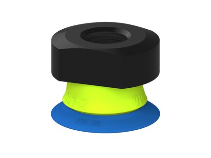 Przysawka piGRIP, warga elastyczna, Ø28 mm, TPE 50°, bez mieszków, podstawa typ 1, NPSF 1/4" wew., (G.FX28T50.F.S1.NS14F.00) (9947135) - Piab