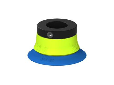 Przysawka piGRIP, warga elastyczna, Ø28 mm, TPE 50°, bez mieszków, podstawa typ 1, (G.FX28T50.F.S1.PD10X.00) (9913568) - Piab