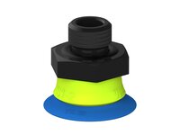 Przysawka piGRIP, warga elastyczna, Ø28 mm, TPE 50°, bez mieszków, podstawa typ 1, G1/4" zew., piSAVE, dławik 1,3 mm (G.FX28T50.F.S1.G14M.05) (9948683) - Piab