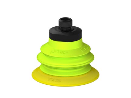 Przysawka piGRIP, warga elastyczna, Ø39 mm, TPE 30°, 1 mieszek, podstawa typ 1, gwint M8x1 zew., (G.FX39T30.B1.S1.MMF8M.00) (9916102) - Piab