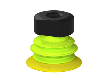 Przysawka piGRIP, warga elastyczna, Ø39 mm, TPE 30°, 1 mieszek, podstawa typ 1, (G.FX39T30.B1.S1.MM12F.00) (9904504) - Piab