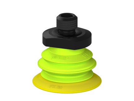 Przysawka piGRIP, warga elastyczna, Ø39 mm, TPE 30°, 1 mieszek, podstawa typ 1, M12 zew., (G.FX39T30.B1.S1.MM12M.00) (9915056) - Piab