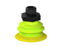 Przysawka piGRIP, warga elastyczna, Ø39 mm, TPE 30°, 1 mieszek, podstawa typ 1, G1/4" zew., piSAVE, dławik 1,3 mm, dysk filtracyjny (G.FX39T30.B1.S1.G14M.08) (9932990) - Piab