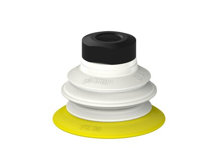 Przysawka piGRIP, warga elastyczna, Ø39 mm, TPE 30°, 1 mieszek, podstawa typ 1, NPSF 1/8" wew.,, FDA (G.FX39T30.B1.S1.NS18F.00.FDA) (9906941) - Piab