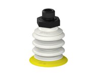 Przysawka piGRIP, warga elastyczna, Ø39 mm, TPE 30°, 3 mieszki, podstawa typ 1, G1/4" zew., dysk filtracyjny, FDA (G.FX39T30.B3.S1.G14M.02.FDA) (9903688) - Piab