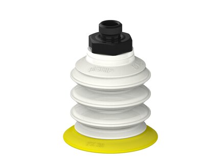 Przysawka piGRIP, warga elastyczna, Ø39 mm, TPE 30°, 3 mieszki, podstawa typ 1, G1/8" zew.,, FDA (G.FX39T30.B3.S1.G18M.00.FDA) (9905870) - Piab