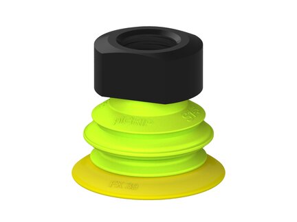 Przysawka piGRIP, warga elastyczna, Ø39 mm, TPE 30°, 1 mieszek, podstawa typ 1, NPT 3/8" wew., (G.FX39T30.B1.S1.NT38F.00) (9910825) - Piab