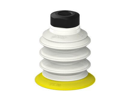 Przysawka piGRIP, warga elastyczna, Ø39 mm, TPE 30°, 3 mieszki, podstawa typ 1, G1/8" wew.,, FDA (G.FX39T30.B3.S1.G18F.00.FDA) (9975664) - Piab