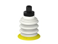 Przysawka piGRIP, warga elastyczna, Ø39 mm, TPE 30°, 3 mieszki, podstawa typ 1, gwint M10 zew., filtr siatkowy, FDA (G.FX39T30.B3.S1.MM10M.01.FDA) (9932652) - Piab