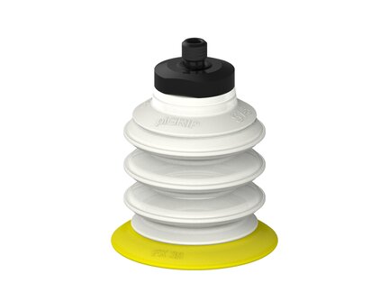 Przysawka piGRIP, warga elastyczna, Ø39 mm, TPE 30°, 3 mieszki, podstawa typ 1, M6 zew.,, FDA (G.FX39T30.B3.S1.MM6M.00.FDA) (9923583) - Piab