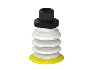 Przysawka piGRIP, warga elastyczna, Ø39 mm, TPE 30°, 3 mieszki, podstawa typ 1, gwint M16x1.5 zew., dysk filtracyjny, FDA (G.FX39T30.B3.S1.MMF16M.02.FDA) (9907858) - Piab