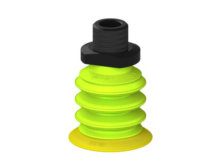 Przysawka piGRIP, warga elastyczna, Ø39 mm, TPE 30°, 3 mieszki, podstawa typ 1, NPT 3/8" zew., (G.FX39T30.B3.S1.NT38M.00) (9924308) - Piab