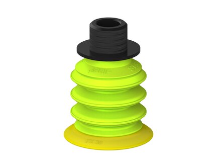 Przysawka piGRIP, warga elastyczna, Ø39 mm, TPE 30°, 3 mieszki, podstawa typ 1, gwint niski NPT 3/8" zew., (G.FX39T30.B3.S1.NTL38M.00) (9912794) - Piab