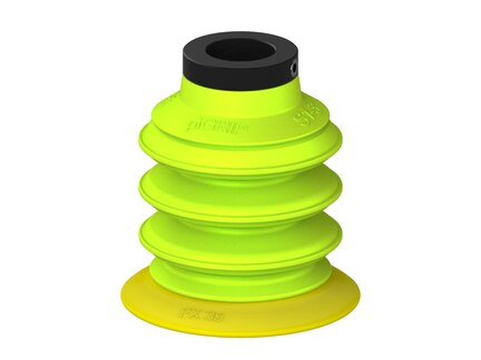 Przysawka piGRIP, warga elastyczna, Ø39 mm, TPE 30°, 3 mieszki, podstawa typ 1, (G.FX39T30.B3.S1.PD11X.00) (9926156) - Piab