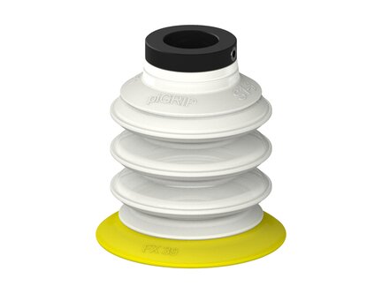 Przysawka piGRIP, warga elastyczna, Ø39 mm, TPE 30°, 3 mieszki, podstawa typ 1,, FDA (G.FX39T30.B3.S1.PD11X.00.FDA) (9917572) - Piab