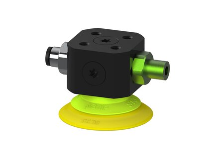 Przysawka piGRIP, warga elastyczna, Ø39 mm, TPE 30°, bez mieszków, podstawa typ 1, COAX in piGRIP, wys. przepływ, (G.FX39T30.F.S1.CSX.00) (9911483) - Piab