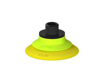 Przysawka piGRIP, warga elastyczna, Ø39 mm, TPE 30°, bez mieszków, podstawa typ 1, gwint niski NPT 1/8" zew., (G.FX39T30.F.S1.NTL18M.00) (9959007) - Piab