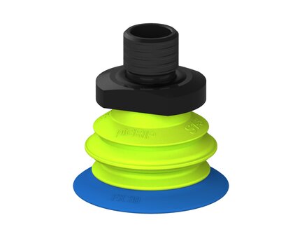 Przysawka piGRIP, warga elastyczna, Ø39 mm, TPE 50°, 1 mieszek, podstawa typ 1, gwint M14x1 zew., piSAVE 05/60 (G.FX39T50.B1.S1.MMF14M.15) (9922686) - Piab
