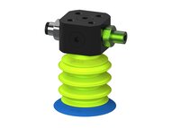 Przysawka piGRIP, warga elastyczna, Ø39 mm, TPE 50°, 3 mieszki, podstawa typ 1, COAX in piGRIP, dod. wys. przepływ podciśnienia, dysk filtracyjny (G.FX39T50.B3.S1.CTX.02) (9910719) - Piab