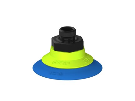 Przysawka piGRIP, warga elastyczna, Ø39 mm, TPE 50°, bez mieszków, podstawa typ 1, G1/8" zew., (G.FX39T50.F.S1.G18M.19) (9964729) - Piab