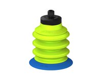Przysawka piGRIP, warga elastyczna, Ø39 mm, TPE 50°, 3 mieszki, podstawa typ 1, M6 zew., piSAVE, dławik 1,0 mm, dysk filtracyjny (G.FX39T50.B3.S1.MM6M.07) (9912568) - Piab