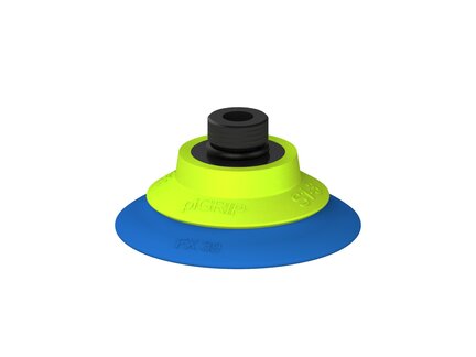 Przysawka piGRIP, warga elastyczna, Ø39 mm, TPE 50°, bez mieszków, podstawa typ 1, (G.FX39T50.F.S1.G18MR.00) (9946281) - Piab