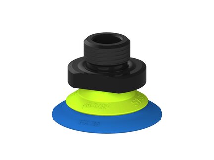 Przysawka piGRIP, warga elastyczna, Ø39 mm, TPE 50°, bez mieszków, podstawa typ 1, G3/8" zew., (G.FX39T50.F.S1.G38M.00) (9904869) - Piab