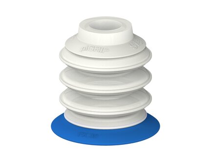 Przysawka piGRIP, warga elastyczna, Ø39 mm, TPE 50°, 3 mieszki, podstawa typ 1, FDA (G.FX39T50.B3.S1.XXX.00.FDA) (9903222) - Piab