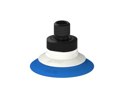 Przysawka piGRIP, warga elastyczna, Ø39 mm, TPE 50°, bez mieszków, podstawa typ 1, gwint M10 zew.,, FDA (G.FX39T50.F.S1.MM10M.00.FDA) (9903835) - Piab