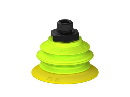 Przysawka piGRIP, warga elastyczna, Ø55 mm, TPE 30°, 1 mieszek, podstawa typ 1, G1/4" zew., (G.FX55T30.B1.S1.G14M.00) (9902800) - Piab