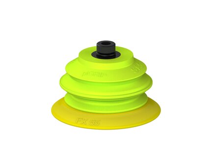Przysawka piGRIP, warga elastyczna, Ø55 mm, TPE 30°, 1 mieszek, podstawa typ 1, (G.FX55T30.B1.S1.G18MR.00) (9941001) - Piab
