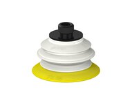 Przysawka piGRIP, warga elastyczna, Ø55 mm, TPE 30°, 1 mieszek, podstawa typ 1, gwint niski G1/4" zew., filtr siatkowy, FDA (G.FX55T30.B1.S1.GL14M.01.FDA) (9938684) - Piab