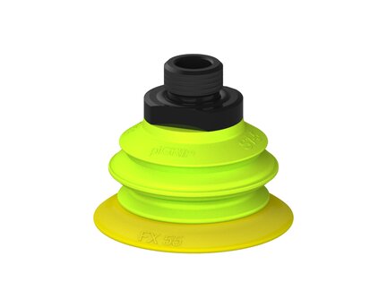 Przysawka piGRIP, warga elastyczna, Ø55 mm, TPE 30°, 1 mieszek, podstawa typ 1, G3/8" zew., piSAVE 04/60 (G.FX55T30.B1.S1.G38M.14) (9908730) - Piab