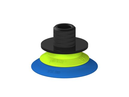 Przysawka piGRIP, warga elastyczna, Ø39 mm, TPE 50°, bez mieszków, podstawa typ 1, gwint niski NPT 1/4" zew., (G.FX39T50.F.S1.NTL14M.00) (9946764) - Piab