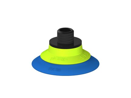 Przysawka piGRIP, warga elastyczna, Ø39 mm, TPE 50°, bez mieszków, podstawa typ 1, gwint niski NPT 1/8" zew., (G.FX39T50.F.S1.NTL18M.00) (9906978) - Piab